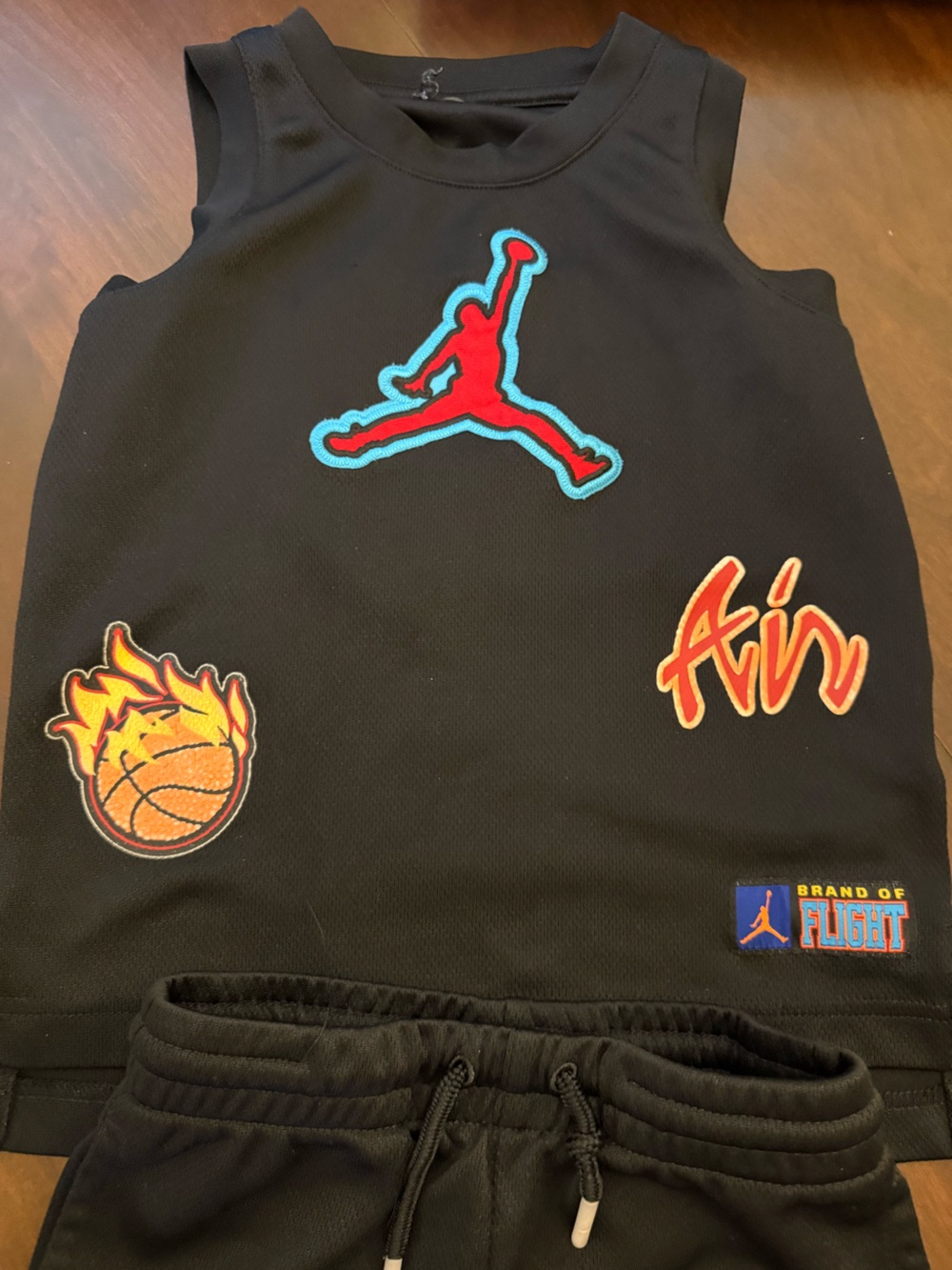 Jordan Black 23 Basketball Jersey and Shorts Set 6/7
